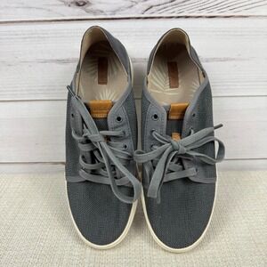 Olukai Pehuea Li Shoes Women's‎ Sz 9.5 Lace Up Gray Sneakers Boat Casual